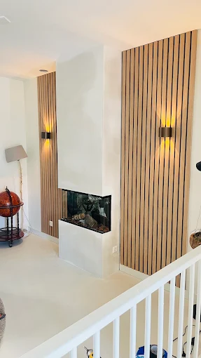 Open haard installatie